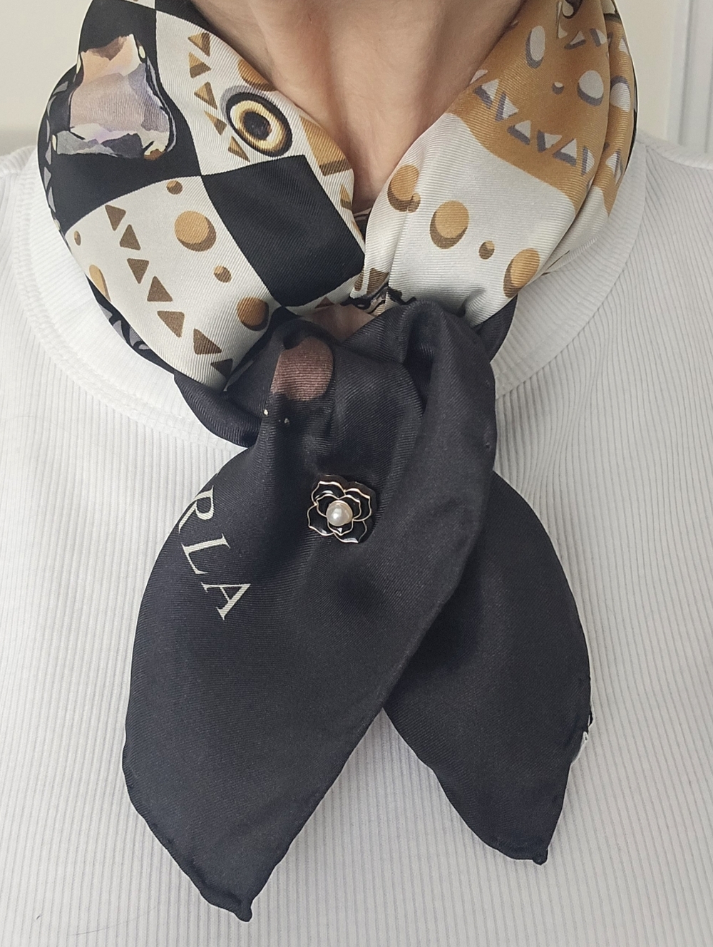 Furla 100% Silk Scarf 34" Square